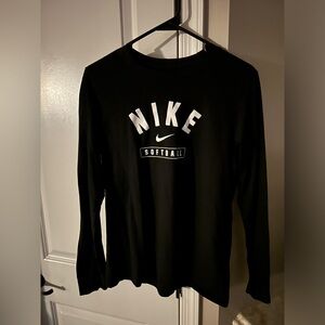 Nike Softball Women's Long-Sleeve T-Shirt Medium Black